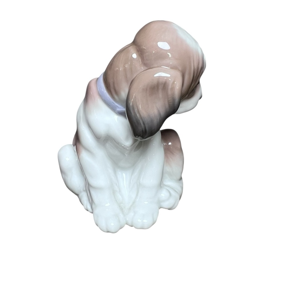 Lladró Vintage 1994 Gentle Surprise Dog & Butterfly Figurine puppy in made Spain - Picture 15 of 16
